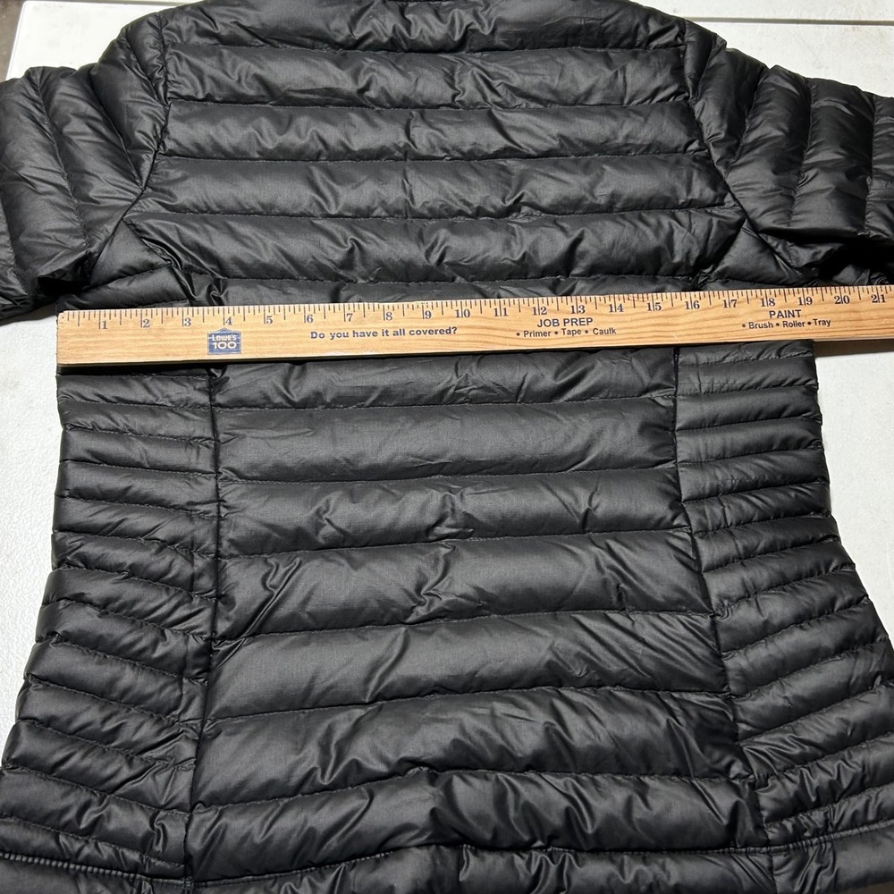 Patagonia Womens Medium Down Sweater Jacket Black Puffer Full Zip - Picture 2 of 6